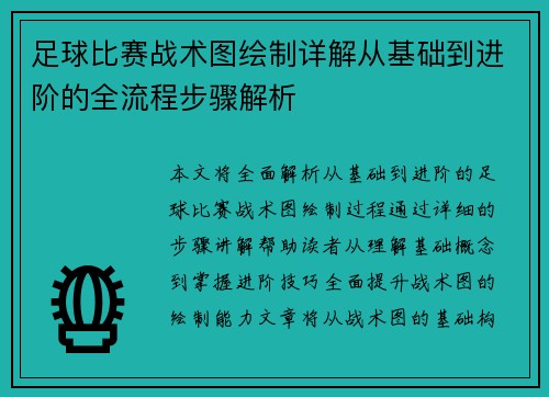 足球比赛战术图绘制详解从基础到进阶的全流程步骤解析